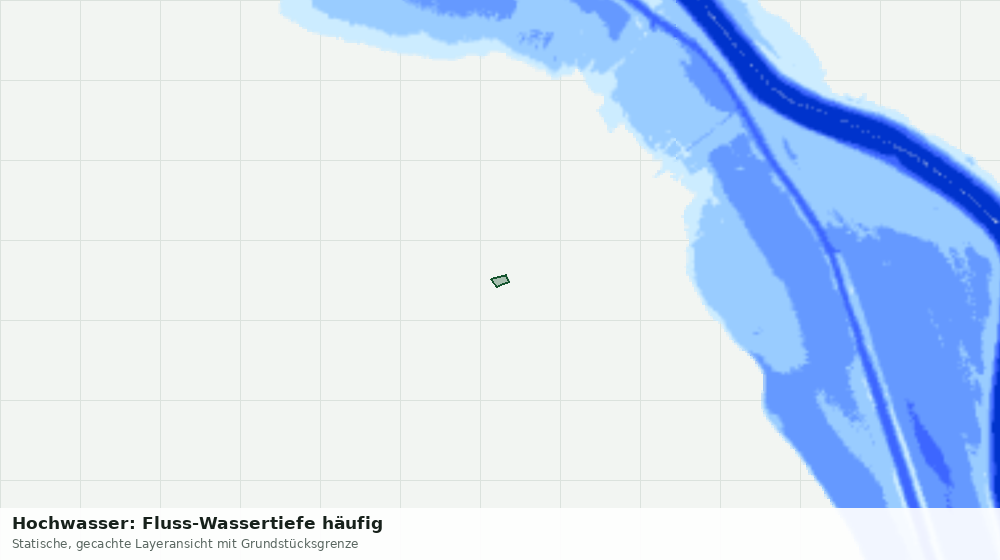 Statische Kartenansicht: Hochwasser: Fluss-Wassertiefe häufig
