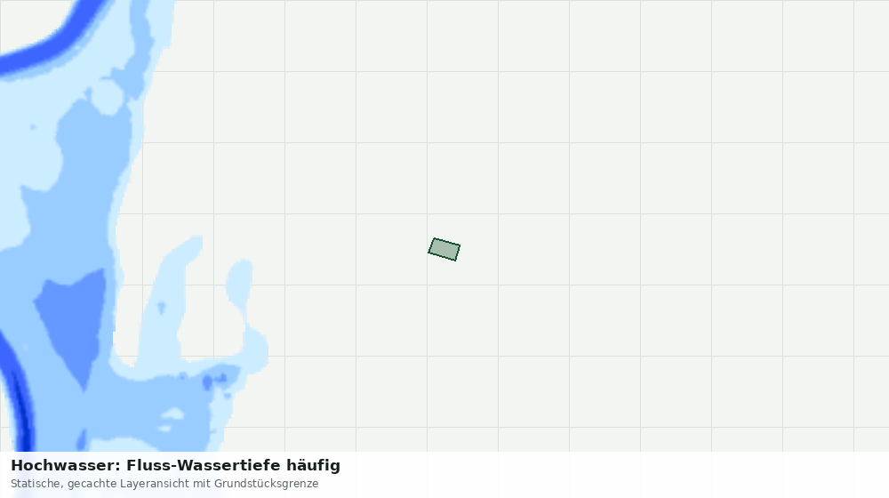 Statische Kartenansicht: Hochwasser: Fluss-Wassertiefe häufig
