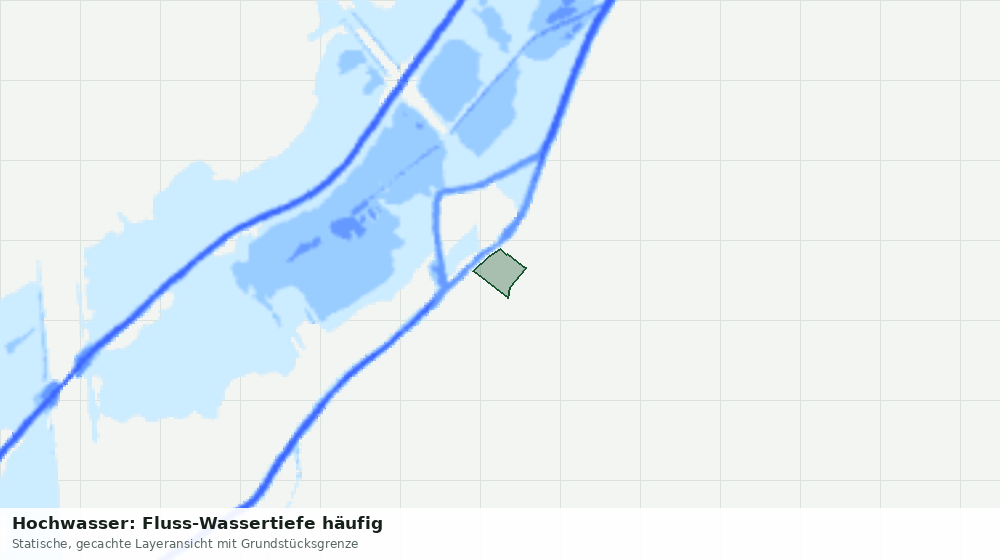 Statische Kartenansicht: Hochwasser: Fluss-Wassertiefe häufig