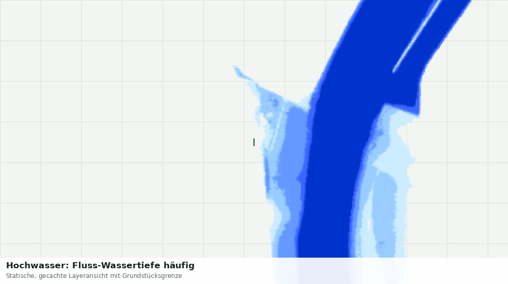 Statische Kartenansicht: Hochwasser: Fluss-Wassertiefe häufig