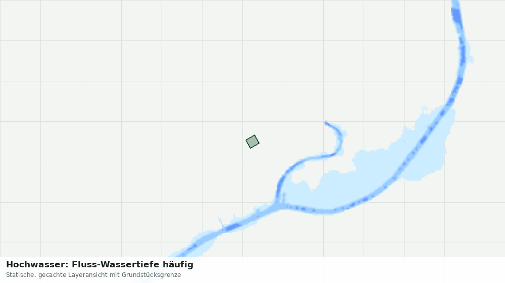 Statische Kartenansicht: Hochwasser: Fluss-Wassertiefe häufig