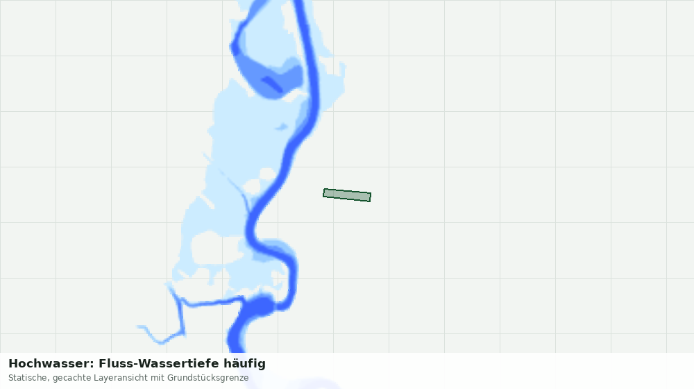 Statische Kartenansicht: Hochwasser: Fluss-Wassertiefe häufig