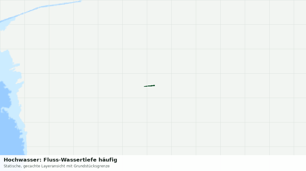 Statische Kartenansicht: Hochwasser: Fluss-Wassertiefe häufig