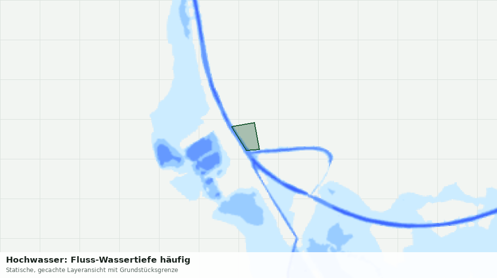 Statische Kartenansicht: Hochwasser: Fluss-Wassertiefe häufig