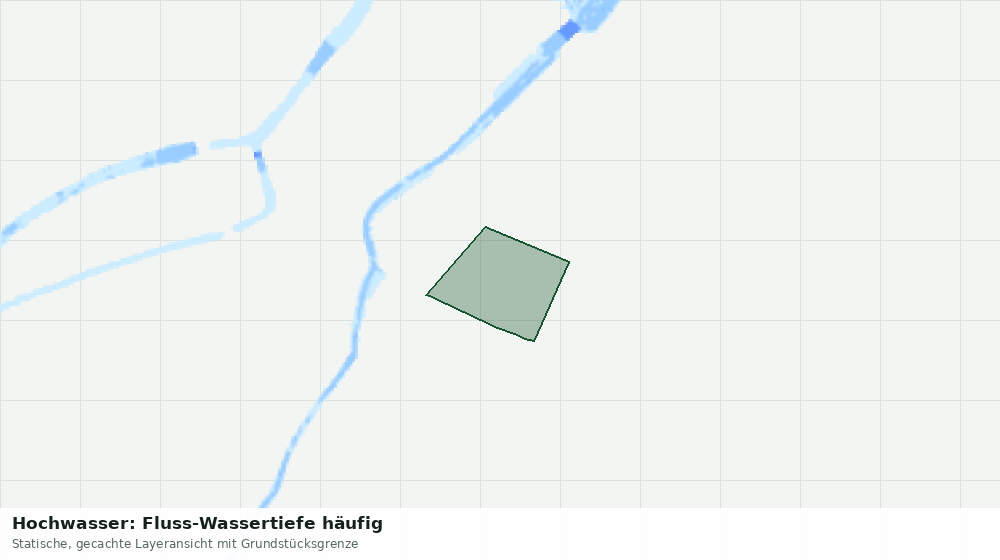 Statische Kartenansicht: Hochwasser: Fluss-Wassertiefe häufig