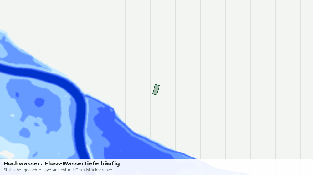 Statische Kartenansicht: Hochwasser: Fluss-Wassertiefe häufig