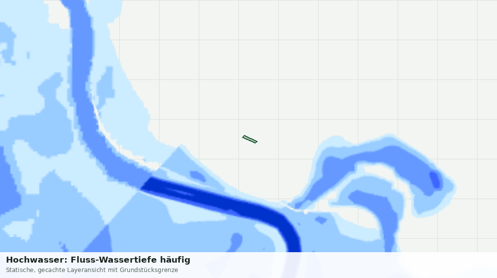 Statische Kartenansicht: Hochwasser: Fluss-Wassertiefe häufig