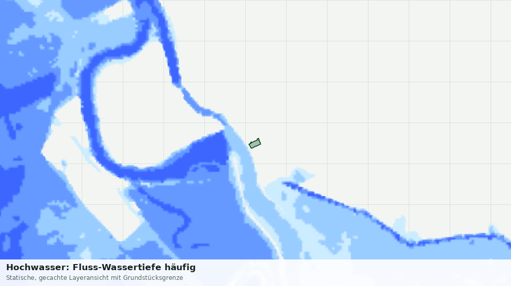 Statische Kartenansicht: Hochwasser: Fluss-Wassertiefe häufig