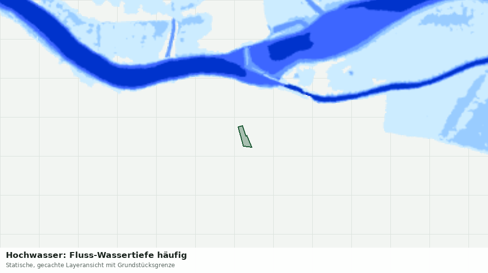 Statische Kartenansicht: Hochwasser: Fluss-Wassertiefe häufig