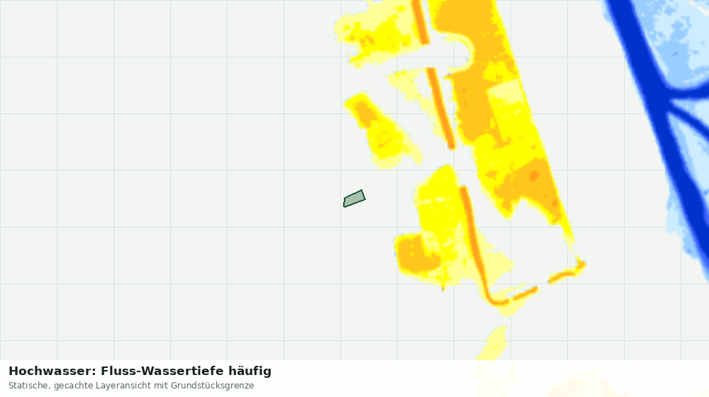 Statische Kartenansicht: Hochwasser: Fluss-Wassertiefe häufig