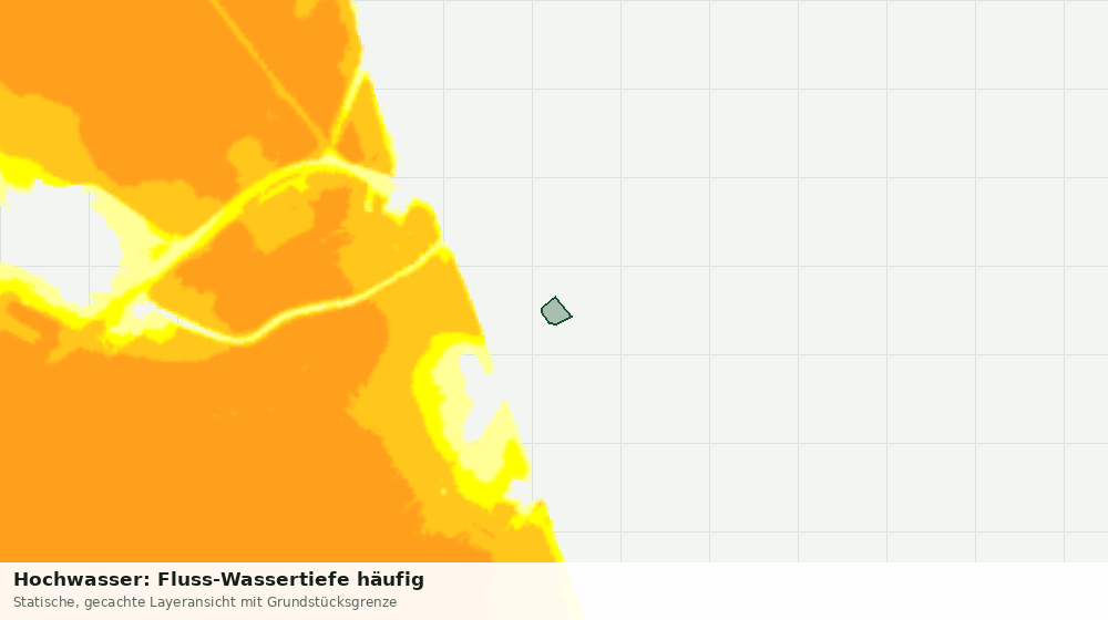 Statische Kartenansicht: Hochwasser: Fluss-Wassertiefe häufig