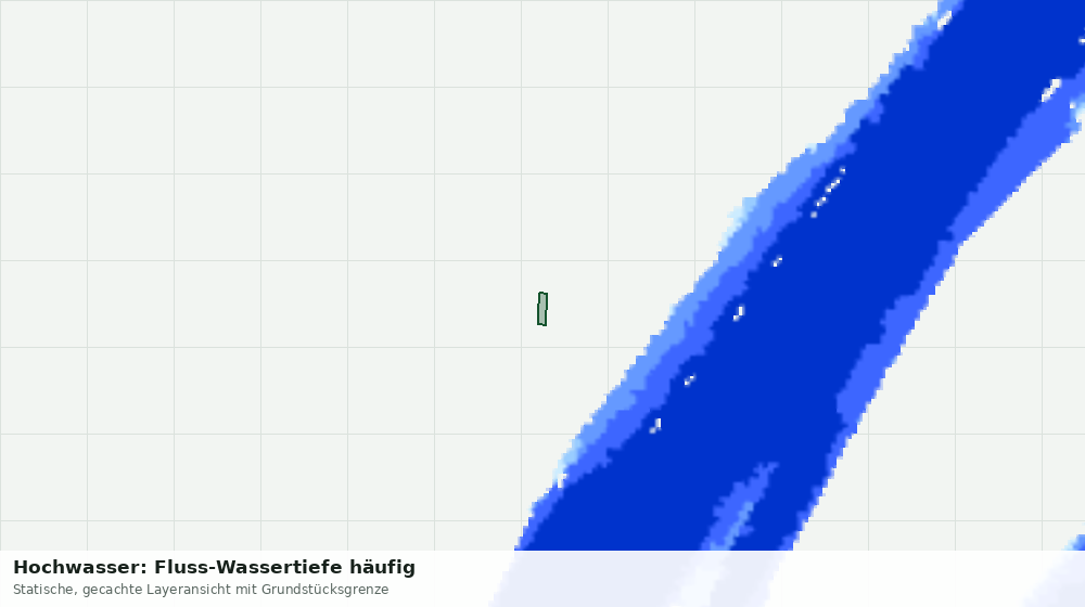 Statische Kartenansicht: Hochwasser: Fluss-Wassertiefe häufig
