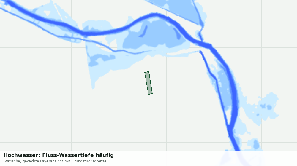 Statische Kartenansicht: Hochwasser: Fluss-Wassertiefe häufig
