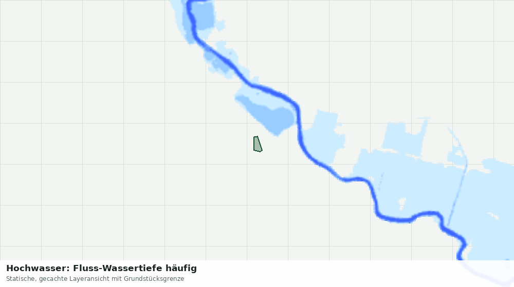 Statische Kartenansicht: Hochwasser: Fluss-Wassertiefe häufig