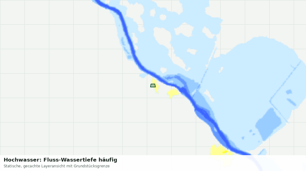 Statische Kartenansicht: Hochwasser: Fluss-Wassertiefe häufig