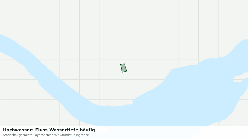 Statische Kartenansicht: Hochwasser: Fluss-Wassertiefe häufig