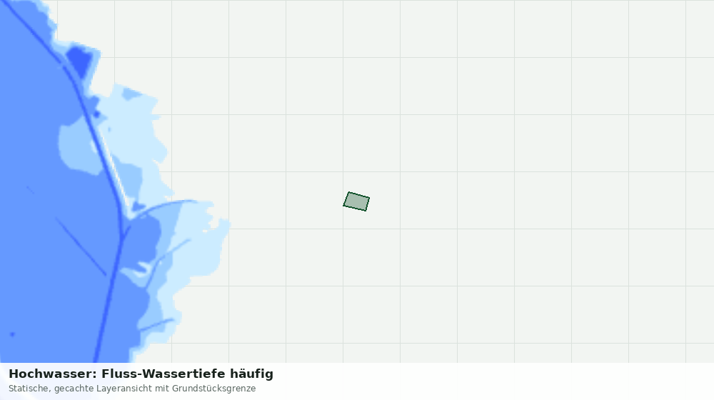 Statische Kartenansicht: Hochwasser: Fluss-Wassertiefe häufig