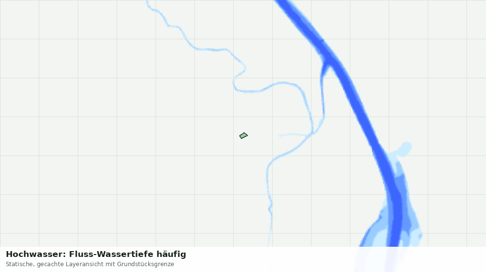Statische Kartenansicht: Hochwasser: Fluss-Wassertiefe häufig