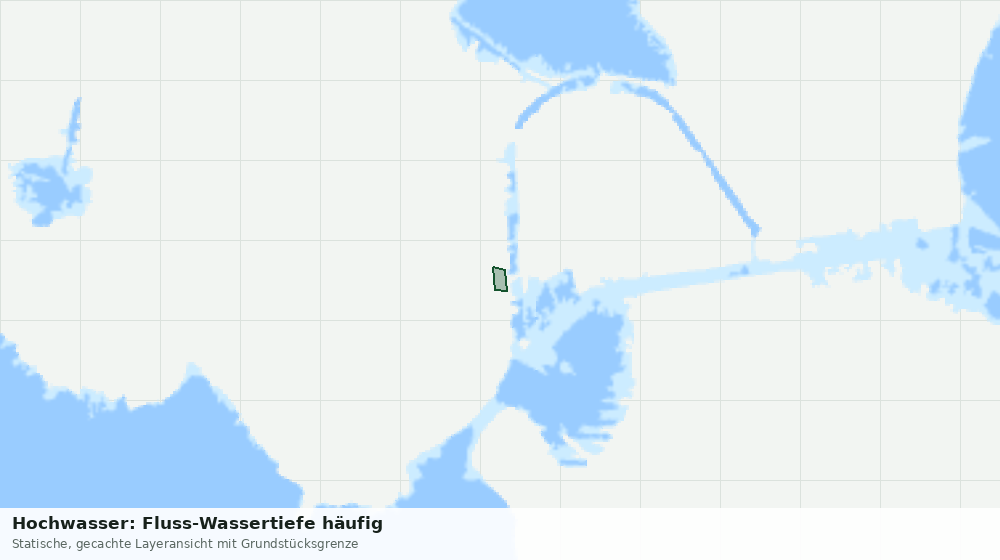 Statische Kartenansicht: Hochwasser: Fluss-Wassertiefe häufig