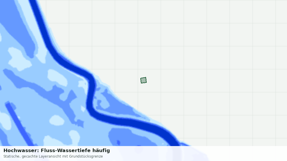 Statische Kartenansicht: Hochwasser: Fluss-Wassertiefe häufig