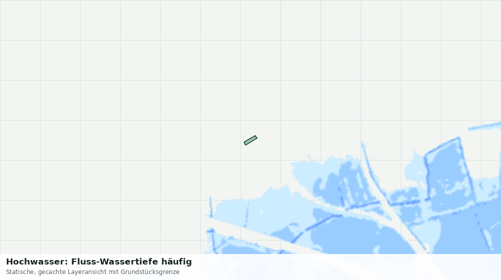 Statische Kartenansicht: Hochwasser: Fluss-Wassertiefe häufig