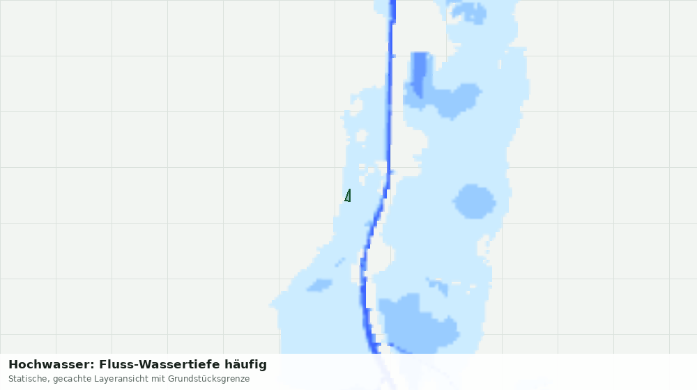 Statische Kartenansicht: Hochwasser: Fluss-Wassertiefe häufig