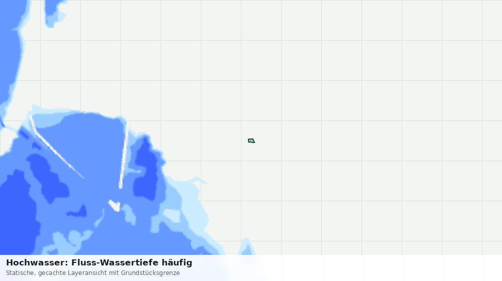 Statische Kartenansicht: Hochwasser: Fluss-Wassertiefe häufig