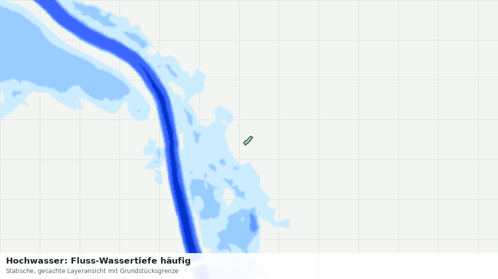 Statische Kartenansicht: Hochwasser: Fluss-Wassertiefe häufig