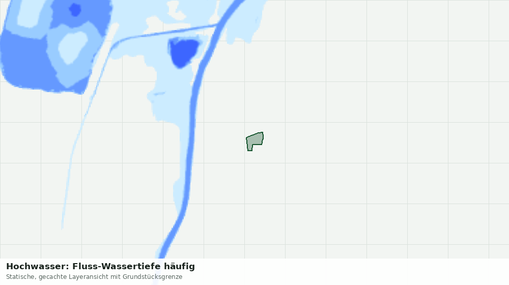 Statische Kartenansicht: Hochwasser: Fluss-Wassertiefe häufig