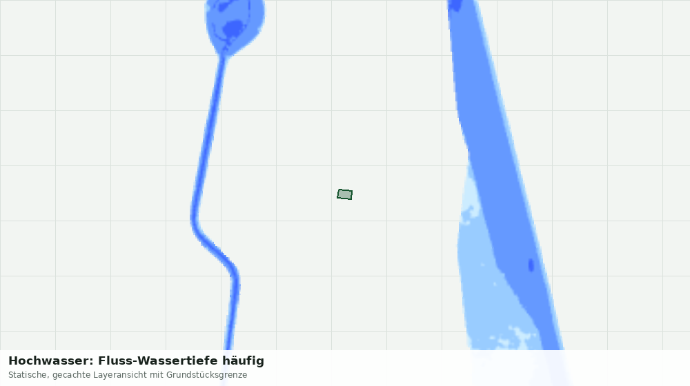 Statische Kartenansicht: Hochwasser: Fluss-Wassertiefe häufig