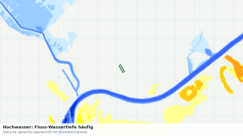Statische Kartenansicht: Hochwasser: Fluss-Wassertiefe häufig