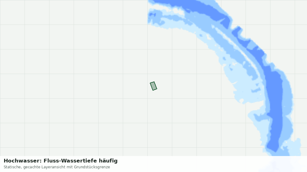 Statische Kartenansicht: Hochwasser: Fluss-Wassertiefe häufig