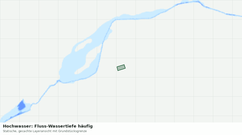 Statische Kartenansicht: Hochwasser: Fluss-Wassertiefe häufig