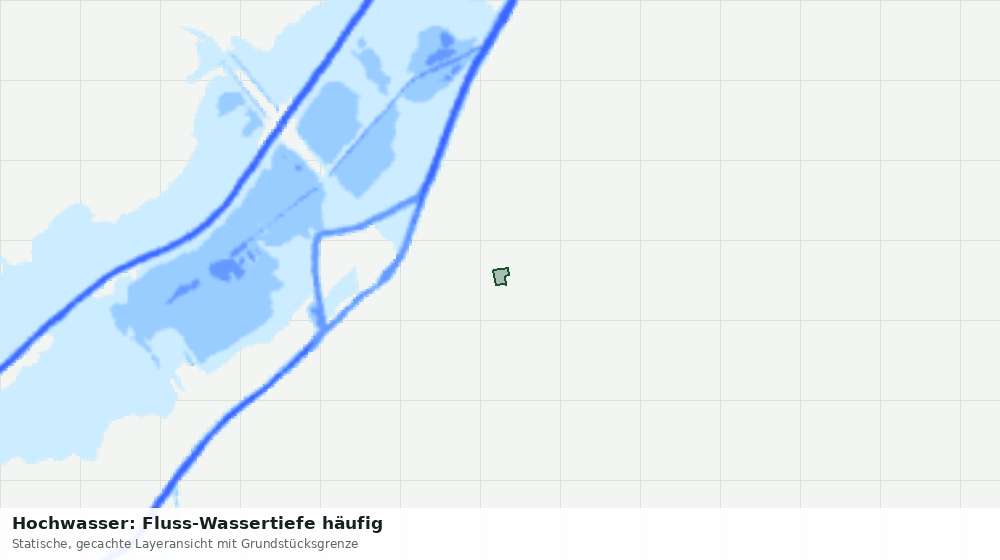 Statische Kartenansicht: Hochwasser: Fluss-Wassertiefe häufig