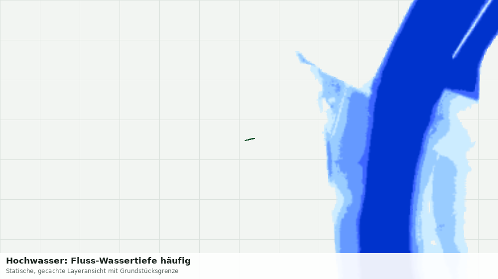 Statische Kartenansicht: Hochwasser: Fluss-Wassertiefe häufig