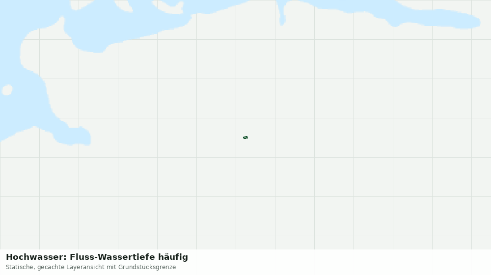 Statische Kartenansicht: Hochwasser: Fluss-Wassertiefe häufig