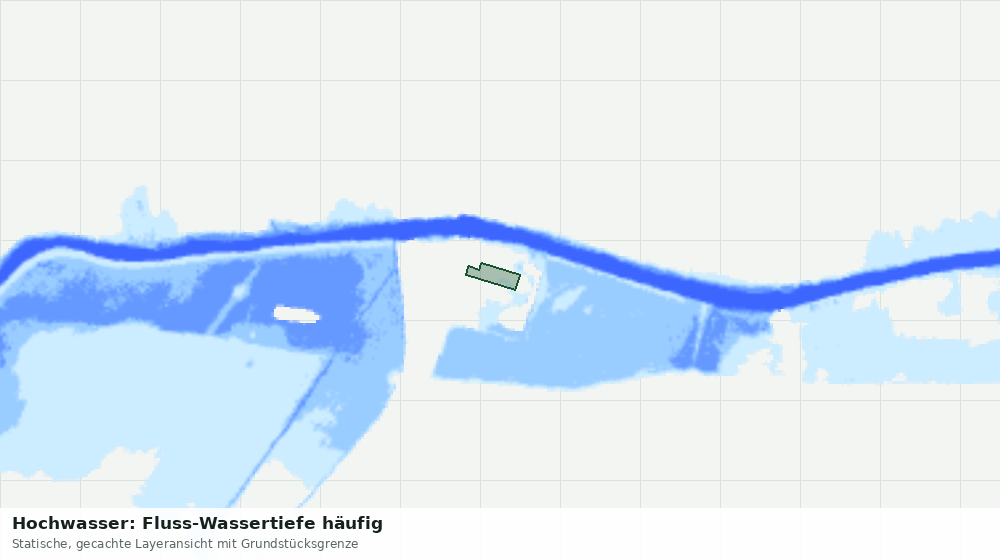 Statische Kartenansicht: Hochwasser: Fluss-Wassertiefe häufig
