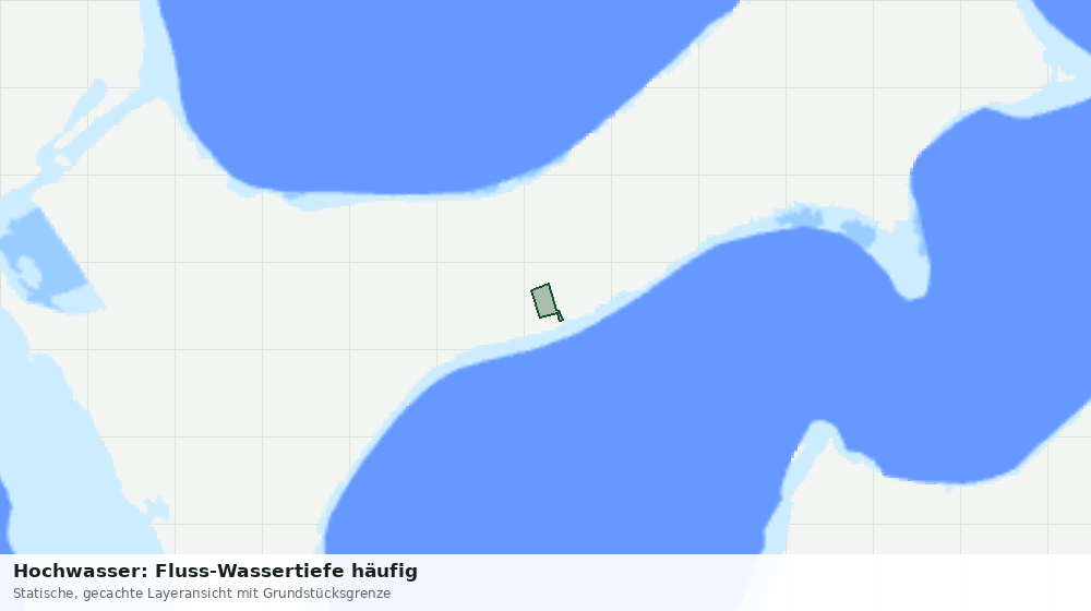Statische Kartenansicht: Hochwasser: Fluss-Wassertiefe häufig