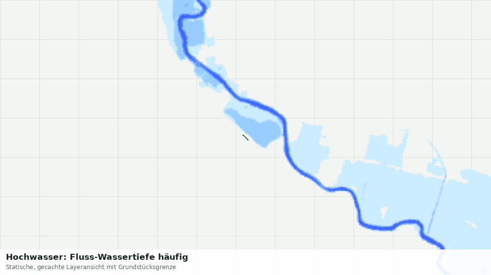 Statische Kartenansicht: Hochwasser: Fluss-Wassertiefe häufig