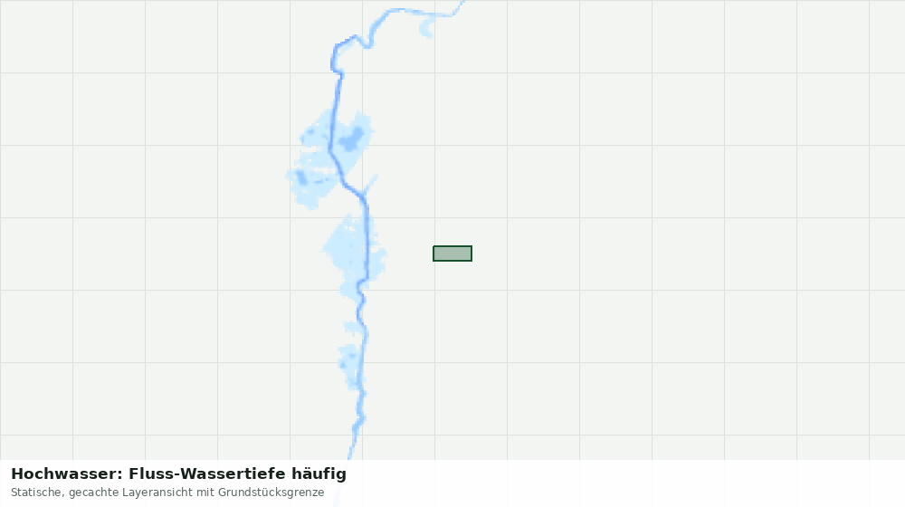 Statische Kartenansicht: Hochwasser: Fluss-Wassertiefe häufig