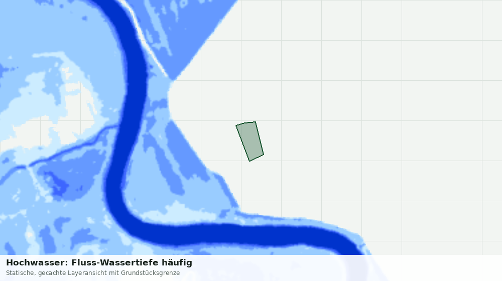 Statische Kartenansicht: Hochwasser: Fluss-Wassertiefe häufig