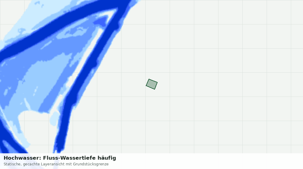 Statische Kartenansicht: Hochwasser: Fluss-Wassertiefe häufig