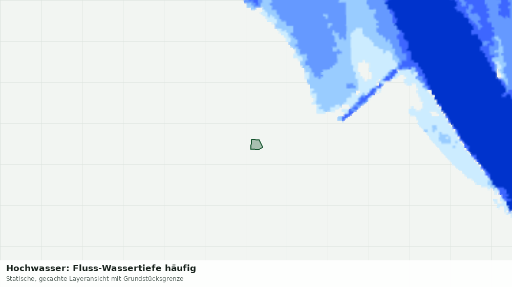 Statische Kartenansicht: Hochwasser: Fluss-Wassertiefe häufig