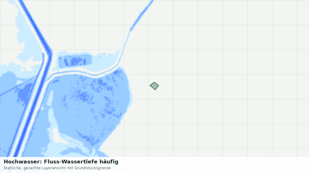 Statische Kartenansicht: Hochwasser: Fluss-Wassertiefe häufig