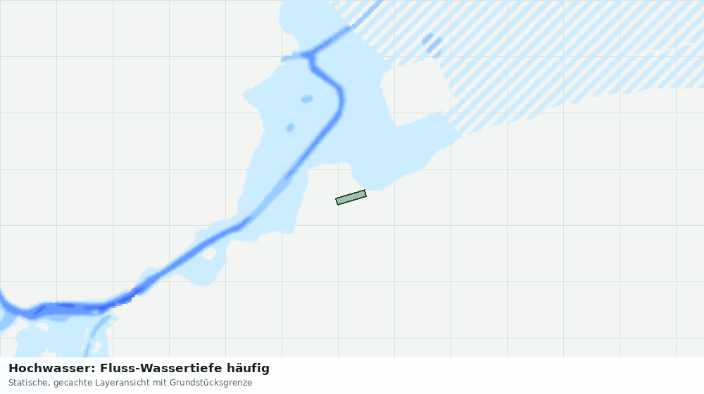 Statische Kartenansicht: Hochwasser: Fluss-Wassertiefe häufig