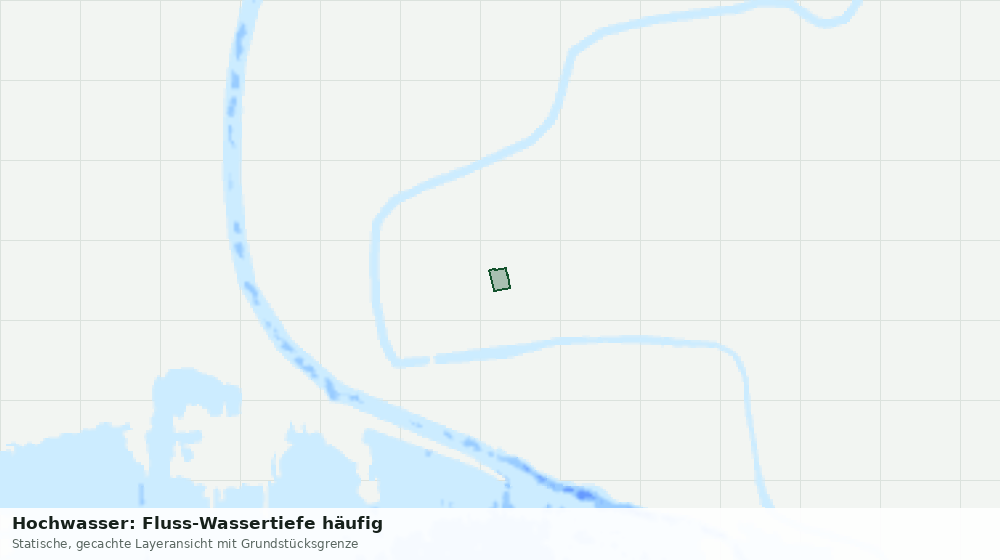 Statische Kartenansicht: Hochwasser: Fluss-Wassertiefe häufig