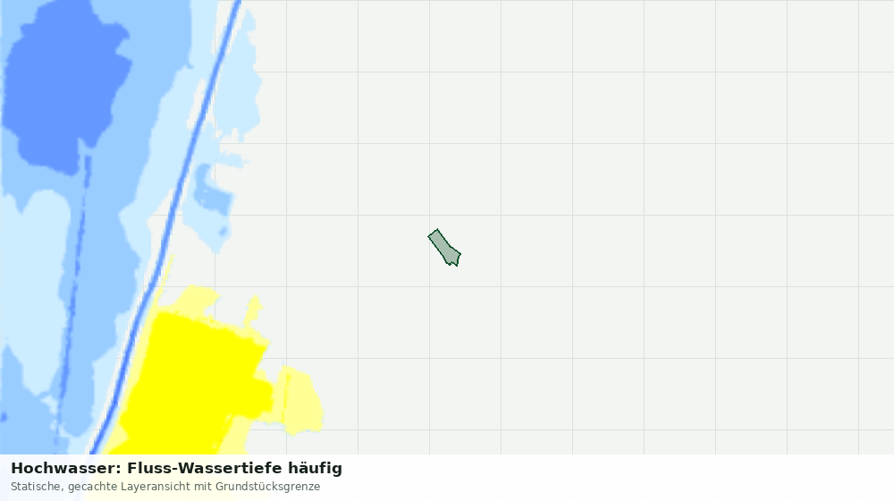 Statische Kartenansicht: Hochwasser: Fluss-Wassertiefe häufig