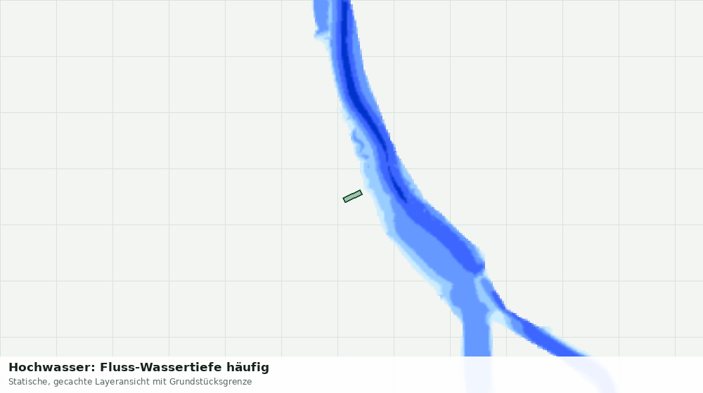 Statische Kartenansicht: Hochwasser: Fluss-Wassertiefe häufig