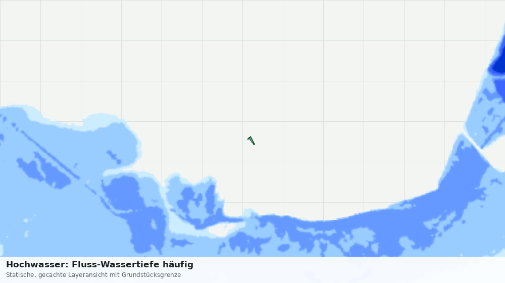 Statische Kartenansicht: Hochwasser: Fluss-Wassertiefe häufig