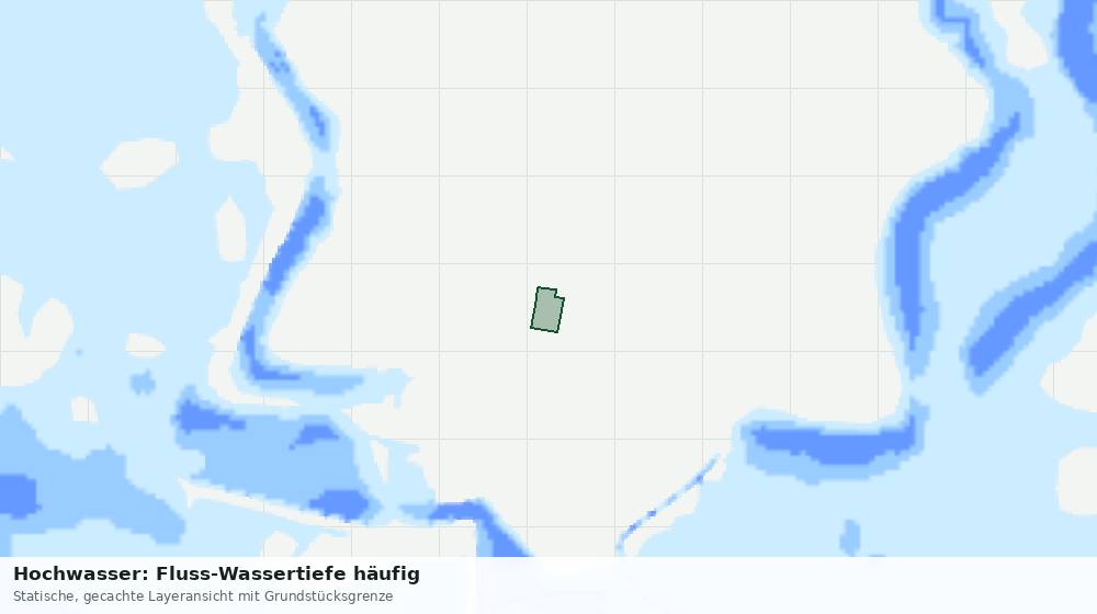 Statische Kartenansicht: Hochwasser: Fluss-Wassertiefe häufig